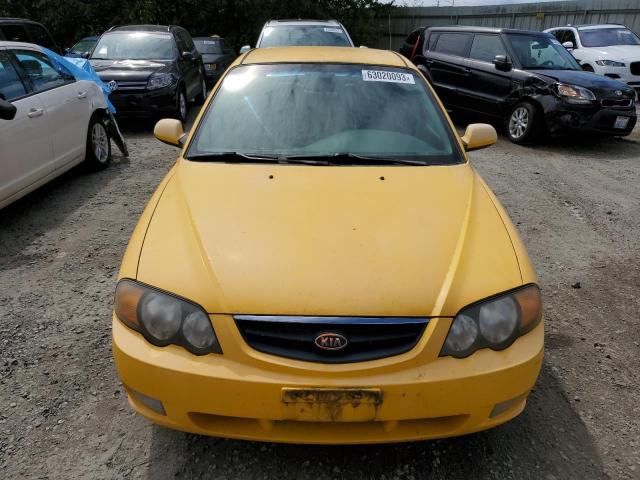 KNAFB161X45144395 - 2004 KIA SPECTRA GS YELLOW photo 5