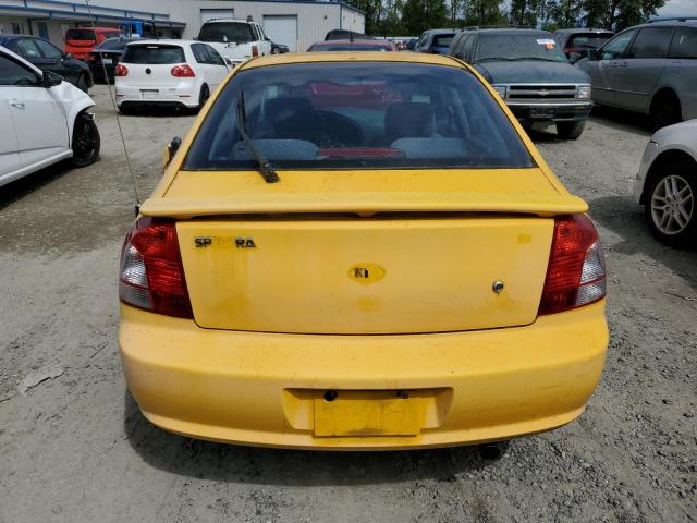 KNAFB161X45144395 - 2004 KIA SPECTRA GS YELLOW photo 6