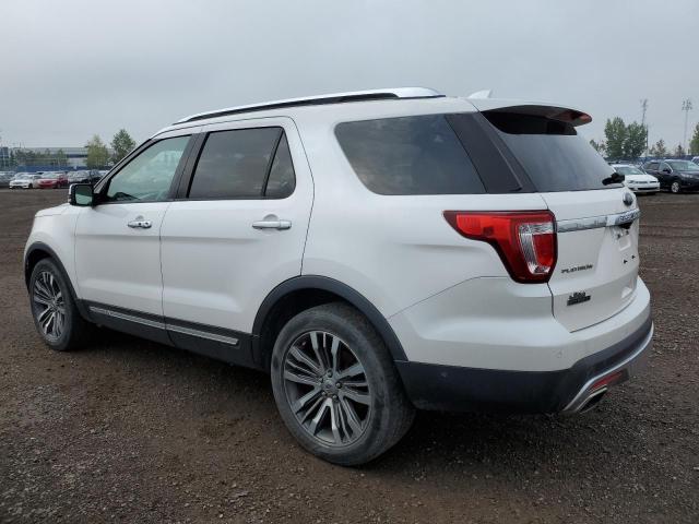 1FM5K8HT8HGC15783 - 2017 FORD EXPLORER PLATINUM WHITE photo 2