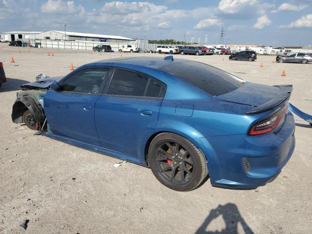 2C3CDXL9XMH614550 - 2021 DODGE CHARGER SRT HELLCAT BLUE photo 2