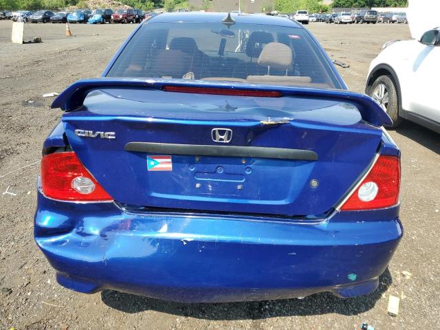 1HGEM22104L039527 - 2004 HONDA CIVIC DX VP Mavi foto 6