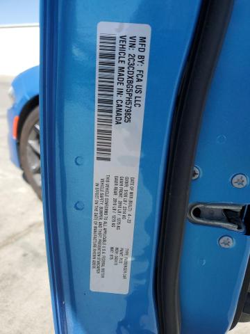 2C3CDXBG5PH579825 - 2023 DODGE CHARGER SXT BLUE photo 12