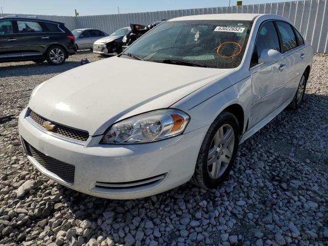 2G1WB5E39E1136331 - 2014 CHEVROLET IMPALA LIM LT WHITE photo 2