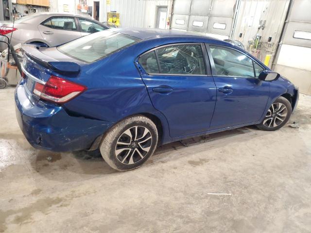 19XFB2F82FE049875 - 2015 HONDA CIVIC EX BLUE photo 3