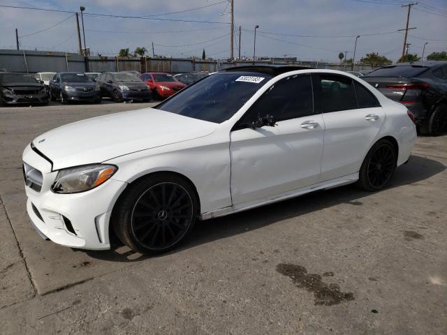 55SWF6EB1KU302356 - 2019 MERCEDES-BENZ C 43 AMG WHITE photo 1