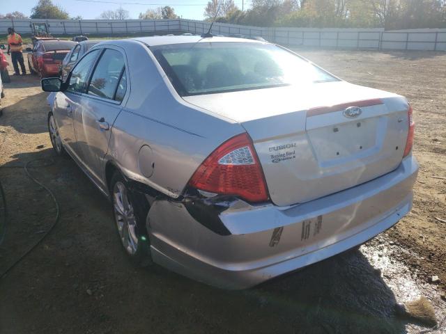 3FAHP0HAXCR303745 - 2012 FORD FUSION SE SILVER photo 3