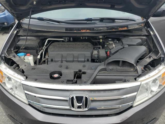 5FNRL5H44DB027860 - 2013 HONDA ODYSSEY EX GRAY photo 12