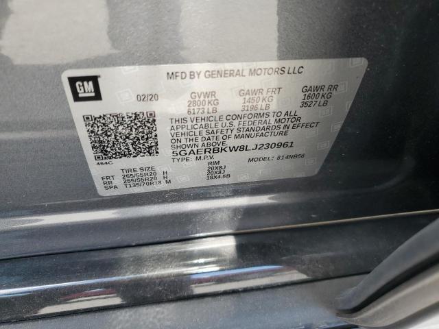 5GAERBKW8LJ230961 - 2020 BUICK ENCLAVE ESSENCE 灰色 照片 13