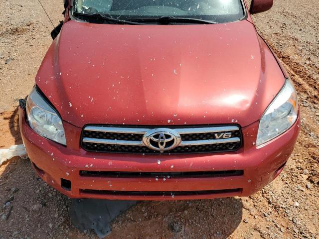 JTMZK31V675010476 - 2007 TOYOTA RAV4 LIMITED RED photo 12