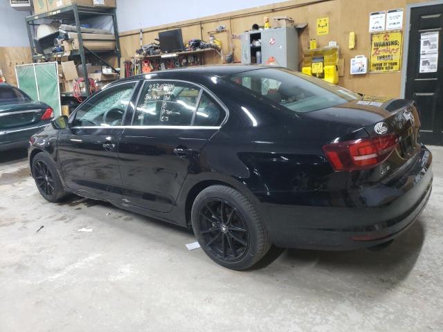 3VW167AJ4HM258479 - 2017 VOLKSWAGEN JETTA S BLACK photo 2