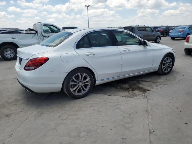 55SWF4JB3FU094870 - 2015 MERCEDES-BENZ C 300 WHITE photo 3