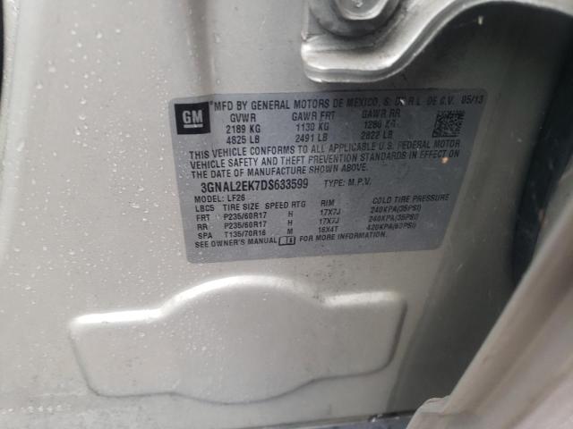 3GNAL2EK7DS633599 - 2013 CHEVROLET CAPTIVA LS 灰色 照片 13