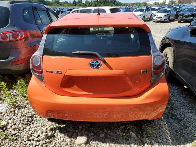 JTDKDTB33D1040000 - 2013 TOYOTA PRIUS C ORANGE photo 6