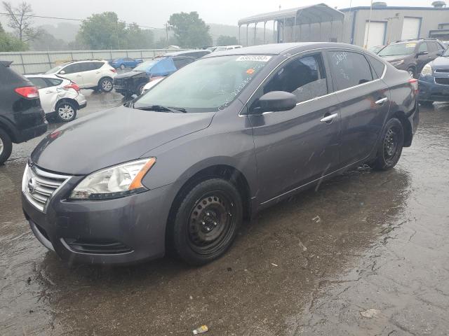 3N1AB7APXEY229286 - 2014 NISSAN SENTRA S GRAY photo 1