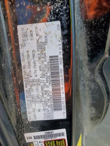 5TFUX4EN5FX036310 - 2015 TOYOTA TACOMA ACCESS CAB შავი ფოტო 13