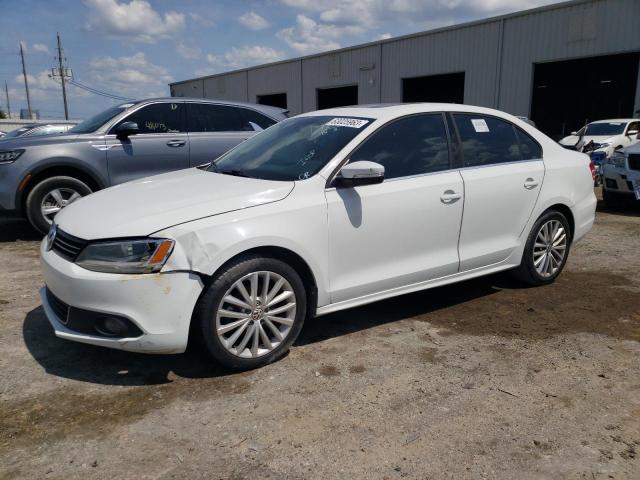 3VWL17AJ6EM260334 - 2014 VOLKSWAGEN JETTA SEL WHITE photo 1