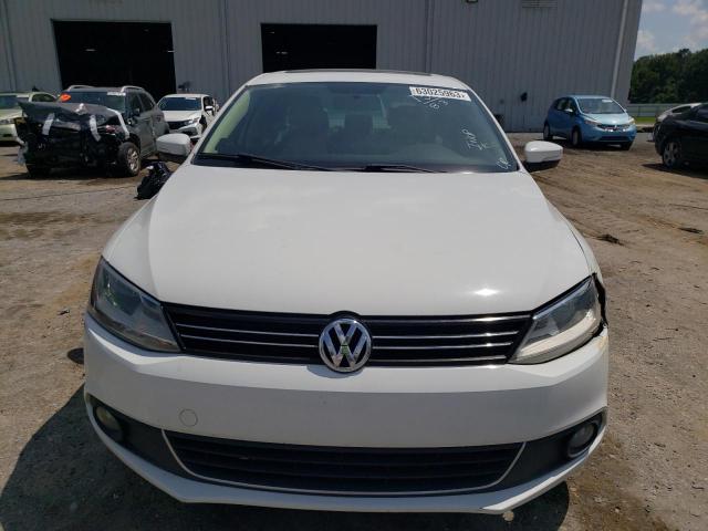 3VWL17AJ6EM260334 - 2014 VOLKSWAGEN JETTA SEL WHITE photo 5