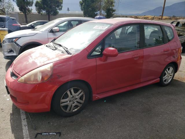 JHMGD38678S033346 - 2008 HONDA FIT SPORT RED photo 1