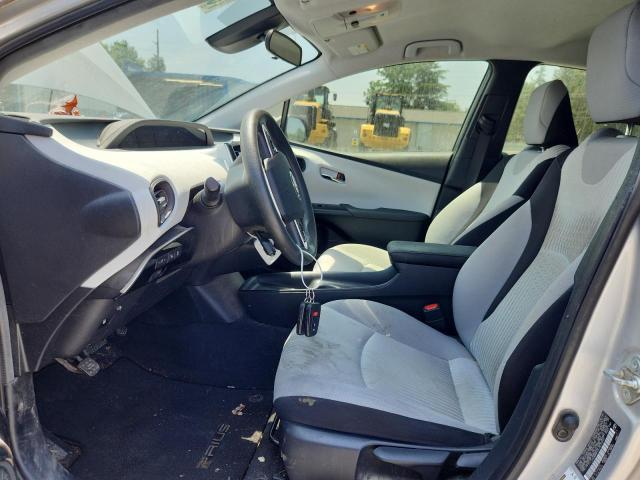 JTDKBRFU5J3075553 - 2018 TOYOTA PRIUS WHITE photo 7