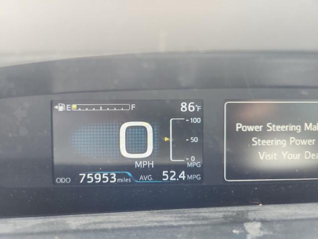 JTDKBRFU5J3075553 - 2018 TOYOTA PRIUS WHITE photo 9