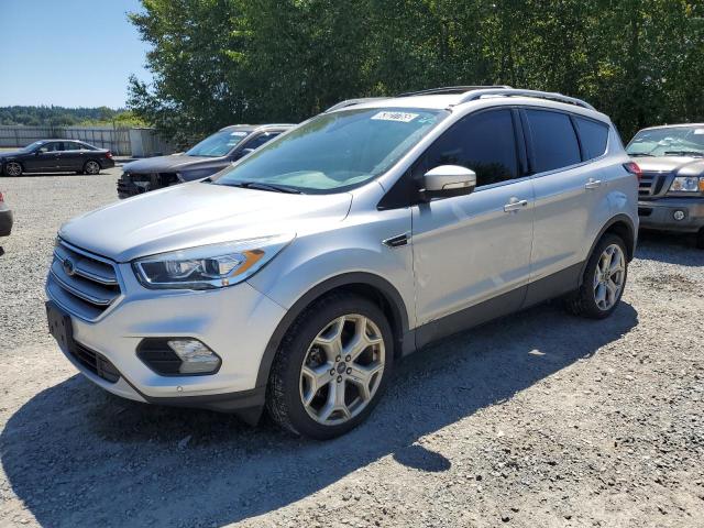 1FMCU0J92KUB62184 - 2019 FORD ESCAPE TITANIUM SILVER photo 1