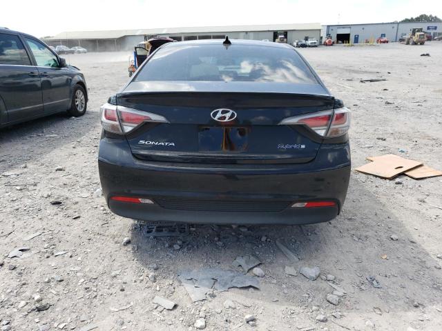 KMHE24L1XGA009137 - 2016 HYUNDAI SONATA HYBRID BLACK photo 6