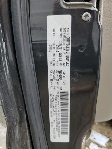 2C4RC1CG4CR410937 - 2012 CHRYSLER TOWN & COU TOURING L BLACK photo 14