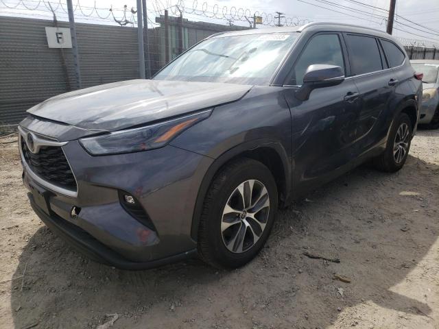 5TDGZRAH3NS547359 - 2022 TOYOTA HIGHLANDER XLE Մոխրագույն լուսանկար 1