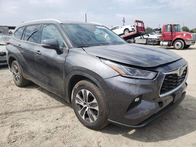 5TDGZRAH3NS547359 - 2022 TOYOTA HIGHLANDER XLE Մոխրագույն լուսանկար 4
