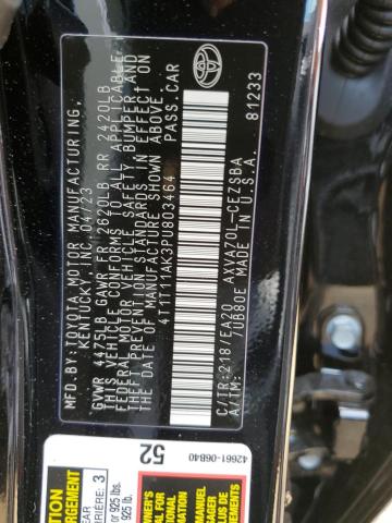 4T1T11AK3PU803464 - 2023 TOYOTA CAMRY SE NIGHT SHADE BLACK photo 12