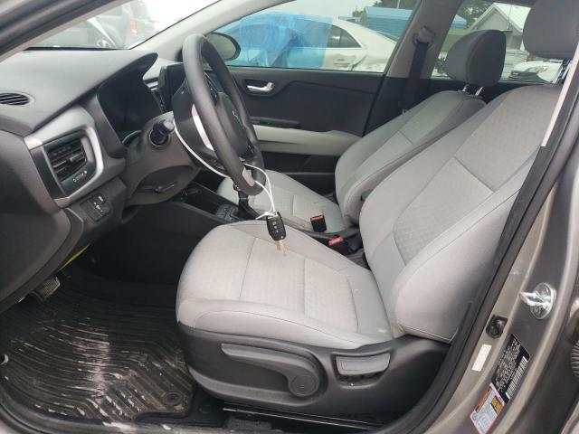 3KPA24AD2NE454370 - 2022 KIA RIO LX GRAY photo 7