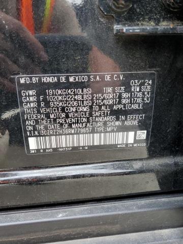3CZRZ2H36RM779657 - 2024 HONDA HR-V LX 黑色 照片 13