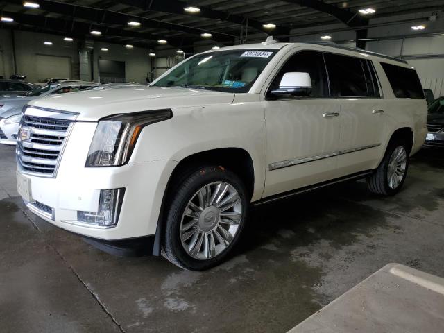 1GYS4UKJ3FR649655 - 2015 CADILLAC ESCALADE ESV PLATINUM Ақ фото 1