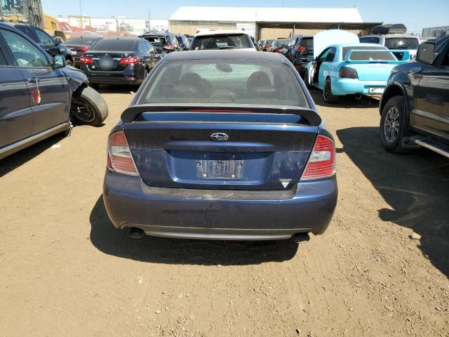 4S3BL676656218381 - 2005 SUBARU LEGACY GT LIMITED BLUE photo 6