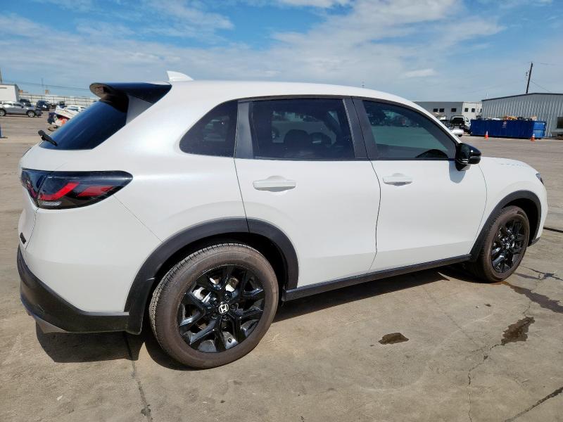 3CZRZ1H59SM742846 - 2025 HONDA HR-V SPORT WHITE photo 3