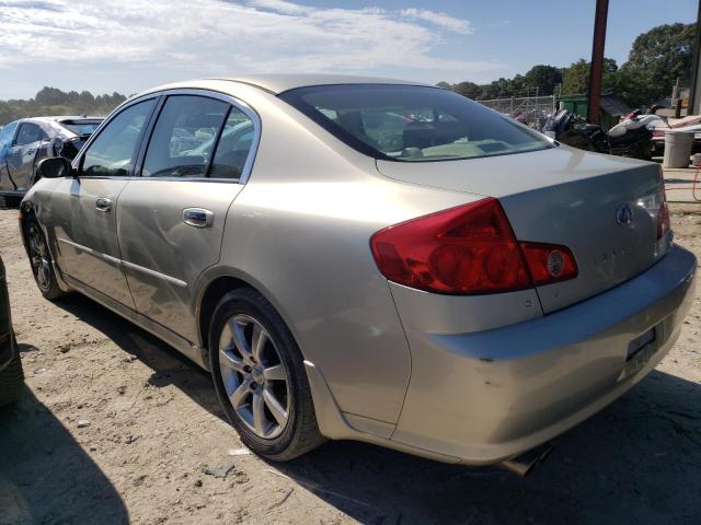 JNKCV51F66M610354 - 2006 INFINITI G35 BEIGE photo 2