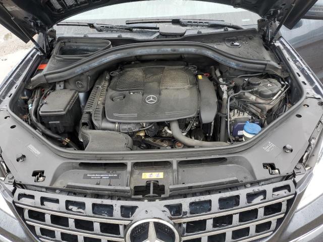 4JGDA5HB6FA556670 - 2015 MERCEDES-BENZ ML 350 4MATIC GRAY photo 12