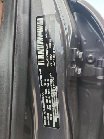 ZARFAEEN0J7570684 - 2018 ALFA ROMEO GIULIA TI Q4 GRAY photo 13