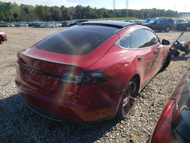 5YJSA1CP8DFP10016 - 2013 TESLA MODEL S Կարմիր լուսանկար 3