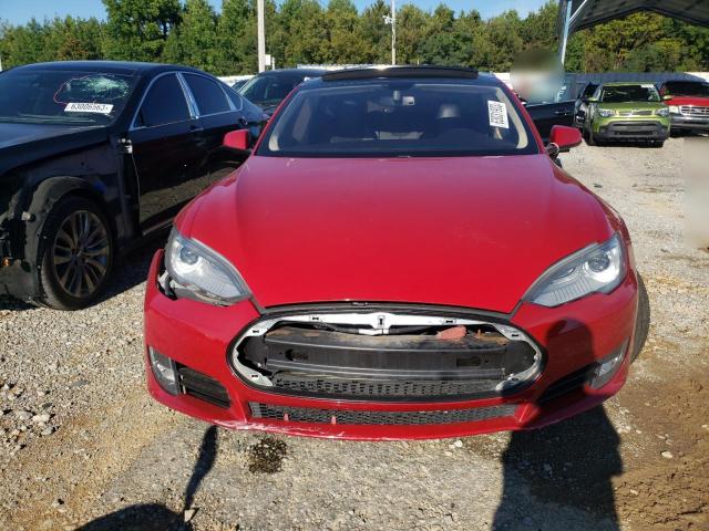 5YJSA1CP8DFP10016 - 2013 TESLA MODEL S Կարմիր լուսանկար 5