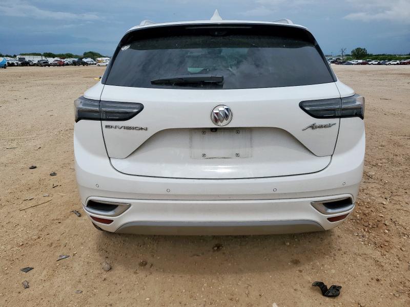 LRBFZRR43MD165144 - 2021 BUICK ENVISION AVENIR WHITE photo 6