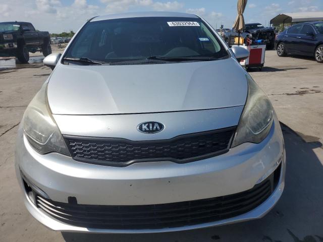 KNADM4A39G6636801 - 2016 KIA RIO LX SILVER photo 5