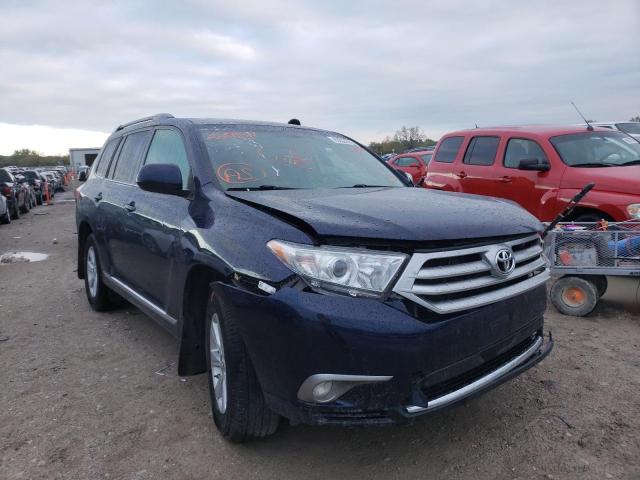 5TDBK3EH7DS229541 - 2013 TOYOTA HIGHLANDER BASE BLUE photo 1