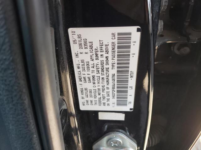 1HGCP2F8XAA148784 - 2010 HONDA ACCORD EXL BLACK photo 12