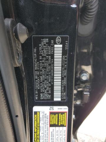 4T1T11AK8RU892144 - 2024 TOYOTA CAMRY SE NIGHT SHADE BLACK photo 12