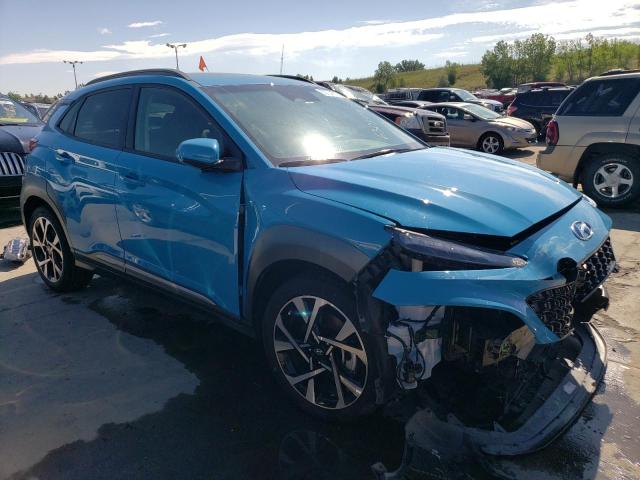 KM8K5CA30PU983197 - 2023 HYUNDAI KONA LIMITED BLUE photo 4