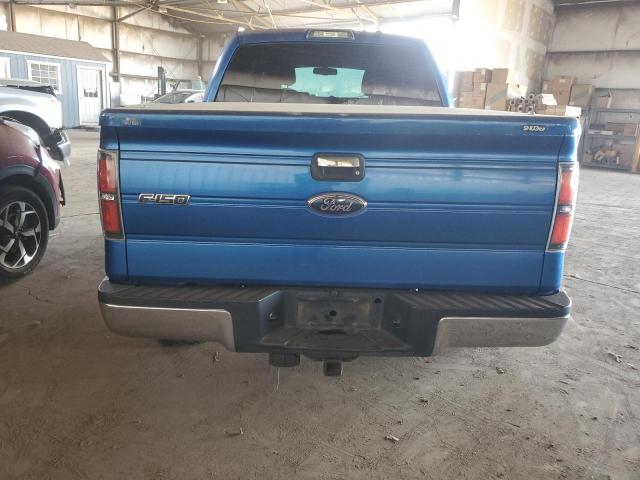 1FTPW14V49FB17034 - 2009 FORD F150 SUPERCREW BLUE photo 6