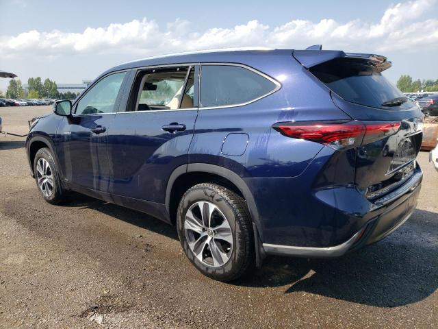 5TDGBRCH2MS044969 - 2021 TOYOTA HIGHLANDER HYBRID XLE BLUE photo 2