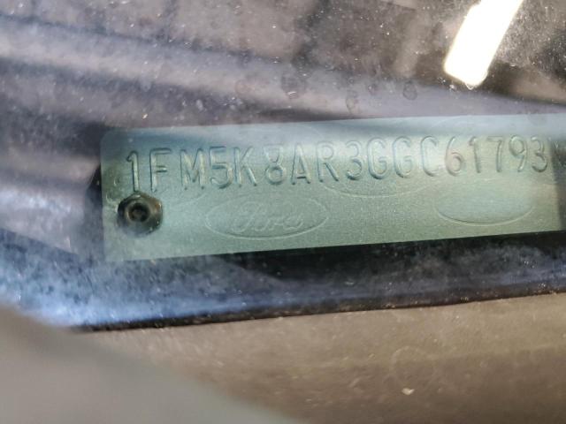 1FM5K8AR3GGC61793 - 2016 FORD EXPLORER POLICE INTERCEPTOR BLACK photo 12