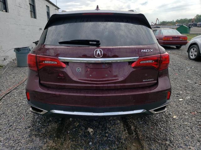 5FRYD4H87HB003157 - 2017 ACURA MDX ADVANCE MAROON photo 6